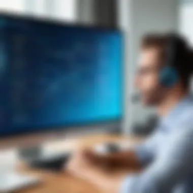 Call Routing Features in Aircall User engaging with Aircall's call routing features