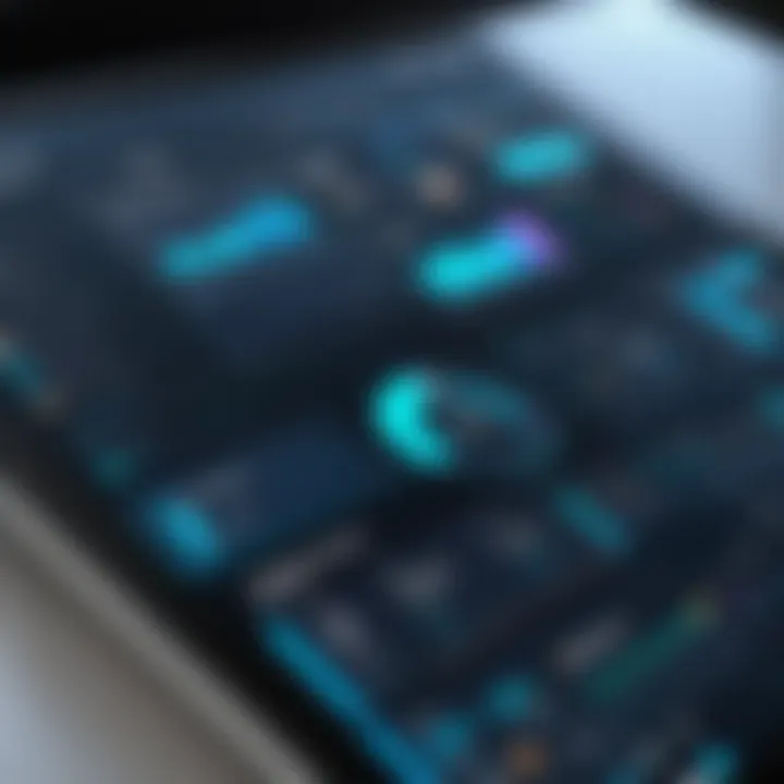 Dashboard overview of property management software