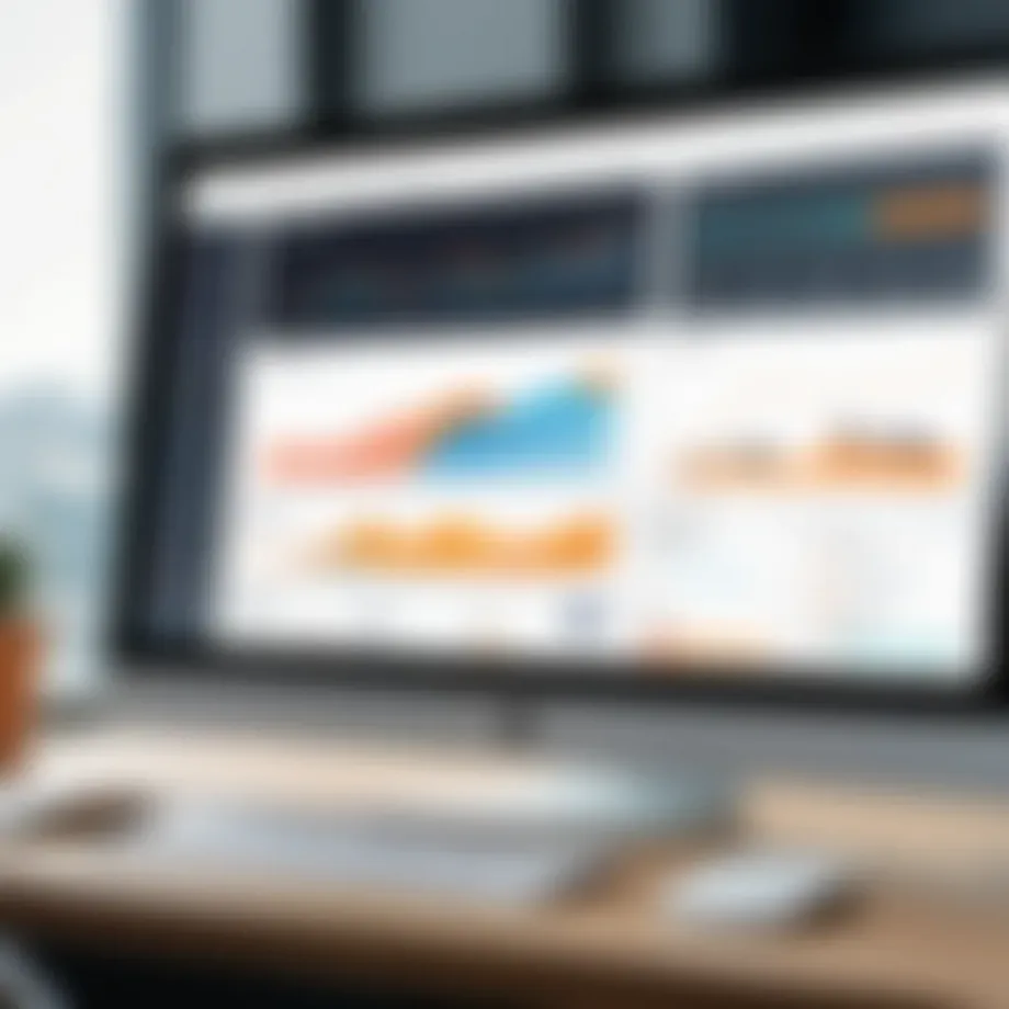 Dashboard view of AP processing software showcasing analytics and metrics.