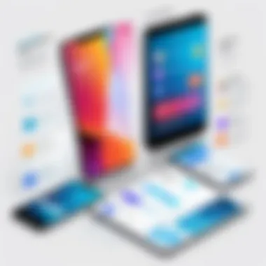 User Demographics in App Creation Infographic illustrating user demographics engaging with app creation tools.