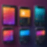 Visual representation of various app creator platforms showcasing unique features.