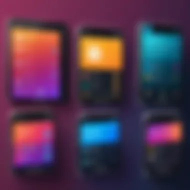 Diverse App Creator Platforms Visual representation of various app creator platforms showcasing unique features.