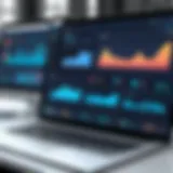 Modern accounting software dashboard showcasing analytics