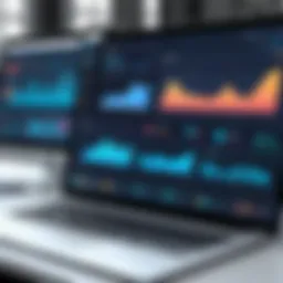 Modern accounting software dashboard showcasing analytics