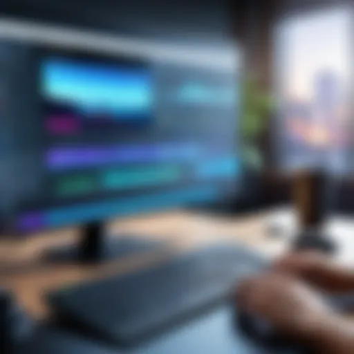 User interface of a popular video recording software