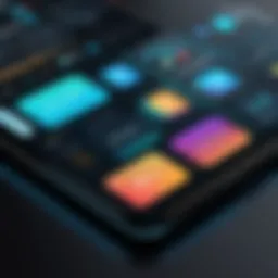 Interface showcasing Blocs app functionality