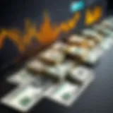 Visual representation of cash flow management in banking