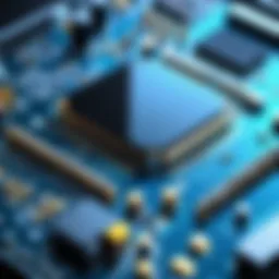 Visual representation of PCB design software interface