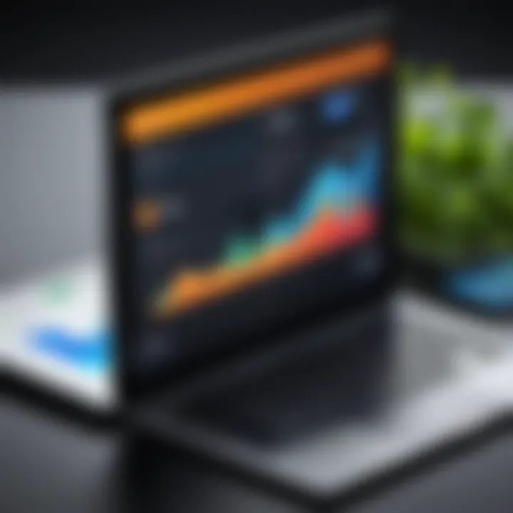 Square payment processing interface with analytics dashboard