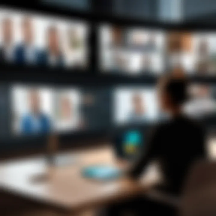 Participants engaging in a virtual event through Zoom Webinar