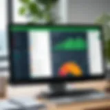 QuickBooks dashboard showcasing financial data