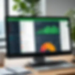 QuickBooks dashboard showcasing financial data