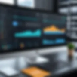 Visual representation of inventory management software dashboard
