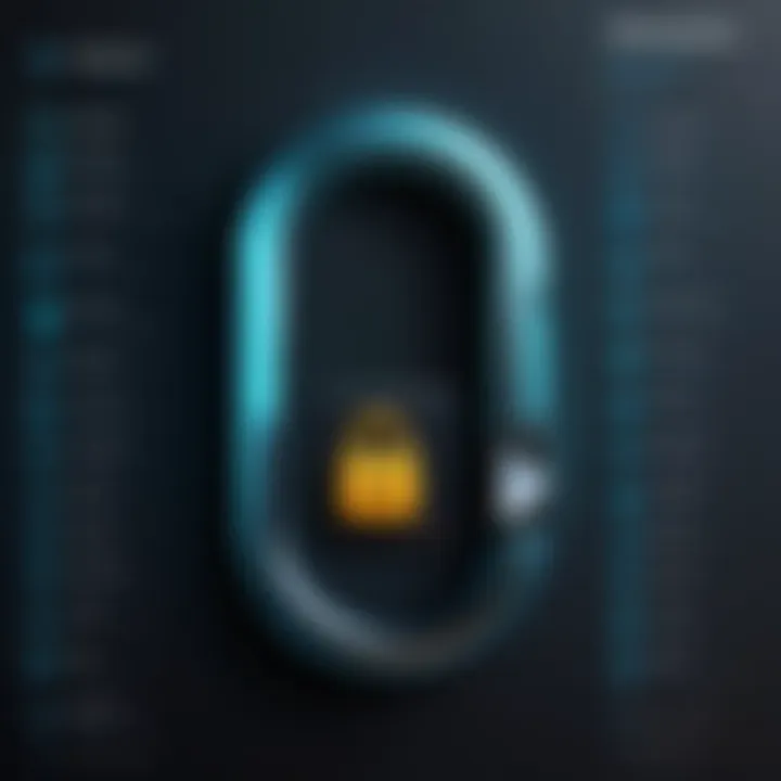 Visual representation of password security features