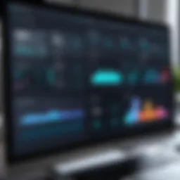 Dashboard overview of property management software