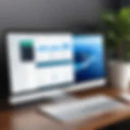 User interface of a remote access application on Mac