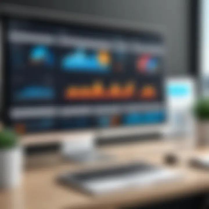 Dashboard showcasing key features and analytics of a CRM solution