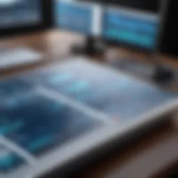 Visual representation of advanced deck design software interface