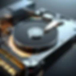 Illustration of hard drive data security