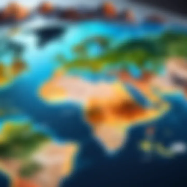 Map depicting the global landscape of intellectual property