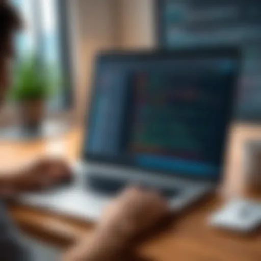 An elegant code editor interface showcasing PHP syntax highlighting