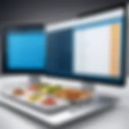 Sophisticated interface of catering software