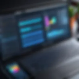 A visually engaging interface showcasing a popular design software.