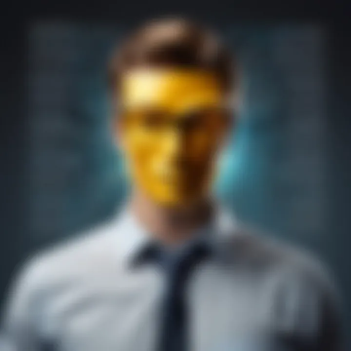 Conceptual graphic depicting anonymity in survey responses