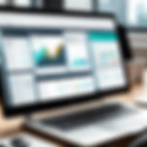 A modern recruitment software dashboard showcasing candidate profiles and analytics.