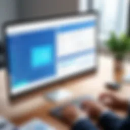 A visual representation of CRM software interface