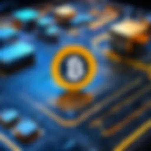 Symbolic representation of cryptocurrency mining apps showcasing various functionalities.
