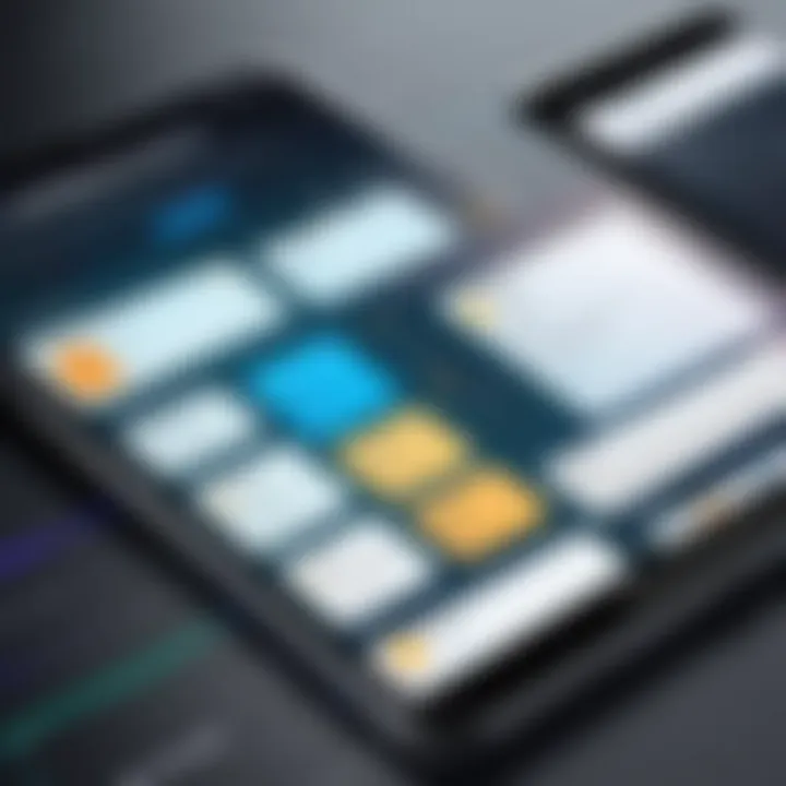 A visual representation of user reviews and ratings for note apps