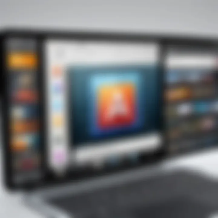 Integration of Adobe Bridge with other Adobe applications displayed on iPad.
