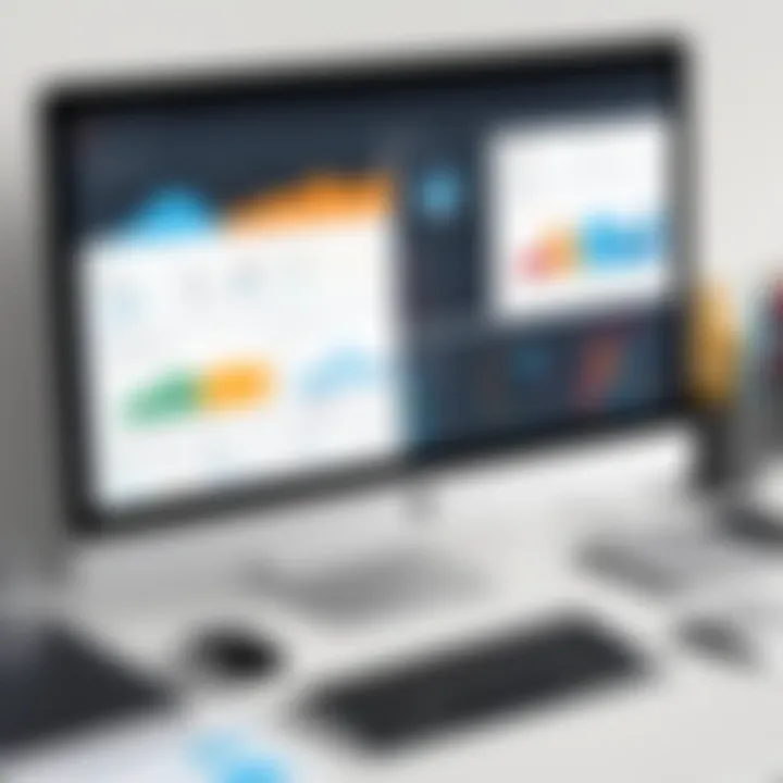 Illustration of Adobe CRM analytics tools providing insights into customer behavior