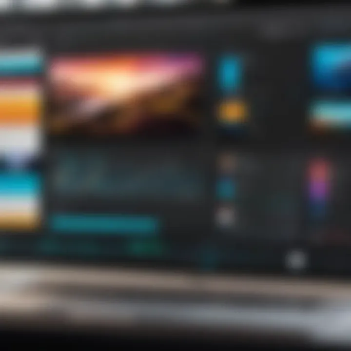 User interface of Adobe Rush showcasing music integration features