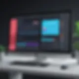User interface design showcasing Adobe UI tools and capabilities