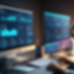 Digital marketplace interface showcasing various freelance opportunities