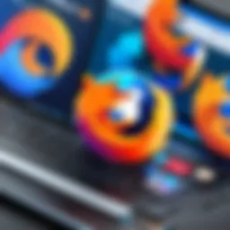 Interface of Mozilla Firefox showcasing its customizable features