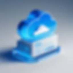 Icon representing cloud storage options