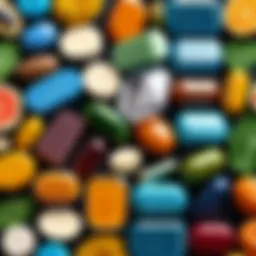 A vibrant assortment of natural energy supplements arranged aesthetically.