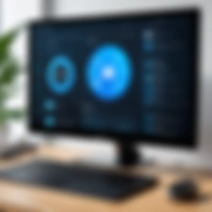 User interface of a remote access software