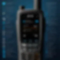 A close-up of AT&T 2 Way Radio technology showcasing its features