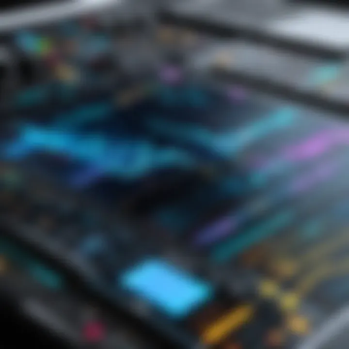 A visual representation of audio design software trends and analytics
