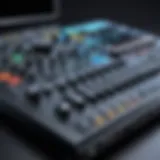 An advanced audio workstation interface showcasing various design tools
