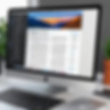 Successful PDF to Word Conversion on Mac A MacBook displaying converted Word document from PDF