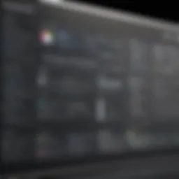 A visual representation of Blackboard's user interface showcasing its features.