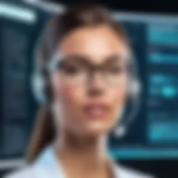 A sophisticated interface showcasing speech recognition technology in action