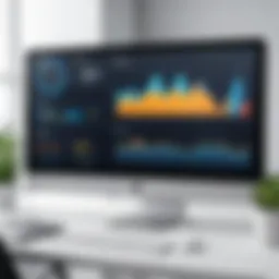 A digital dashboard showcasing recruitment metrics and analytics