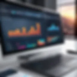 A sophisticated dashboard showcasing project management metrics and timelines