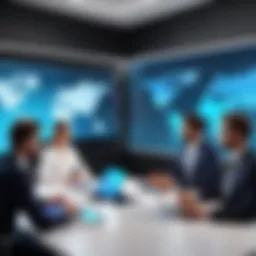 Virtual meeting environment showcasing multiple participants engaged in discussion.